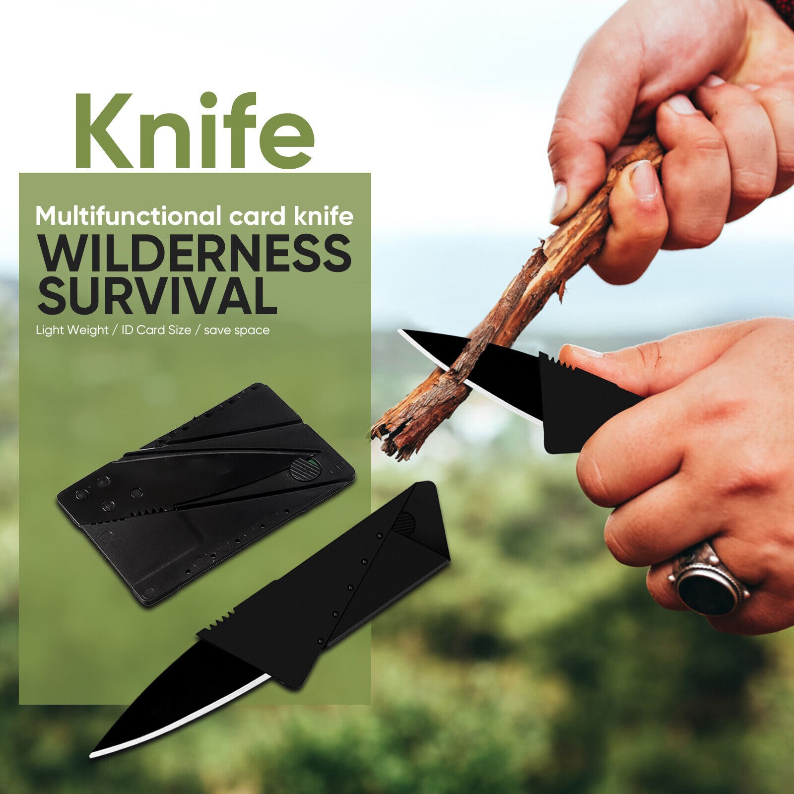 100PACK Folding Ultra-Thin Credit Card Knives Survival Wallet Pocket Sharp Knife