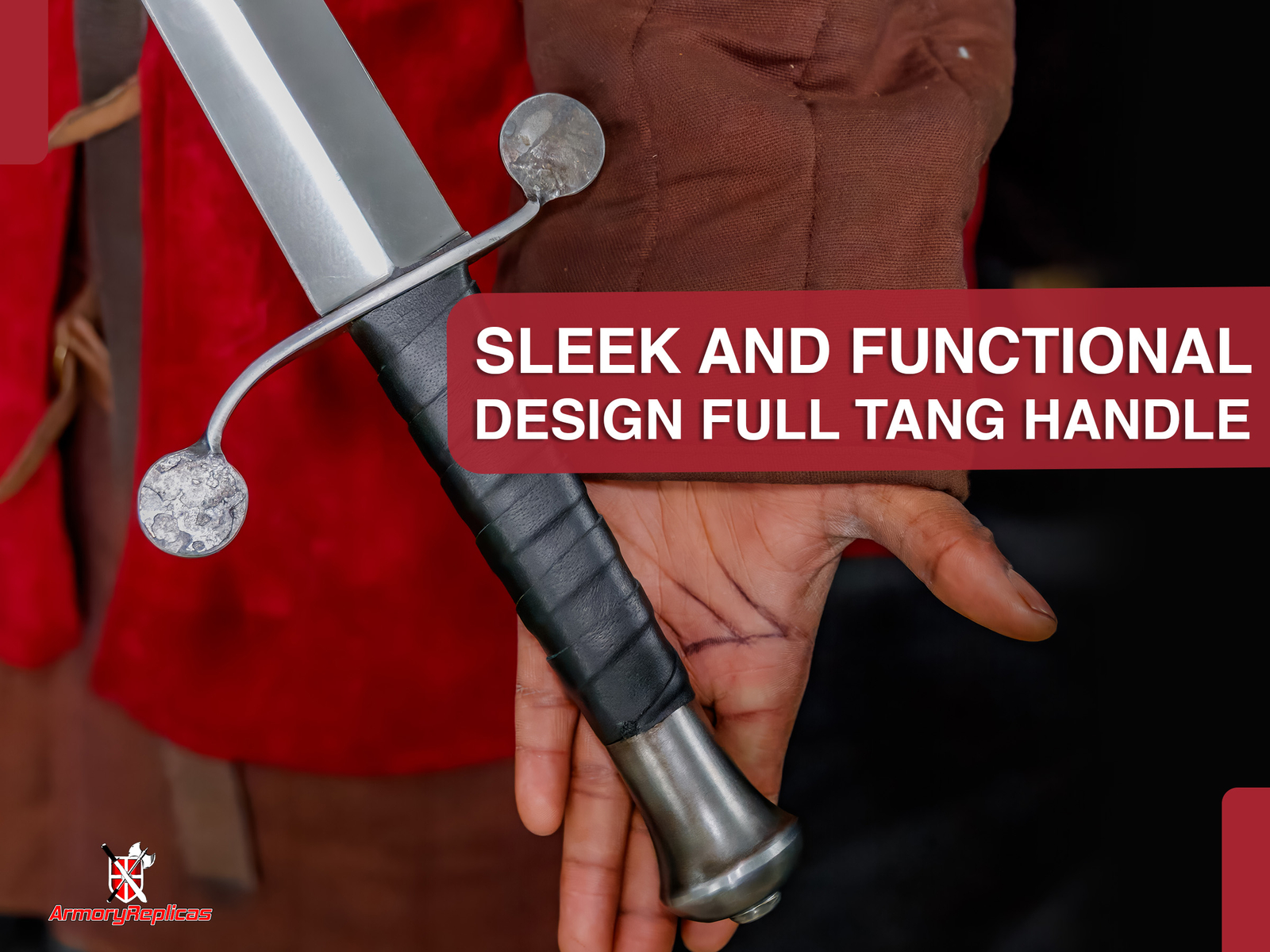 Hand-Forged Medieval Longsword | Full Tang | High Carbon Spring Steel w/ Sheath