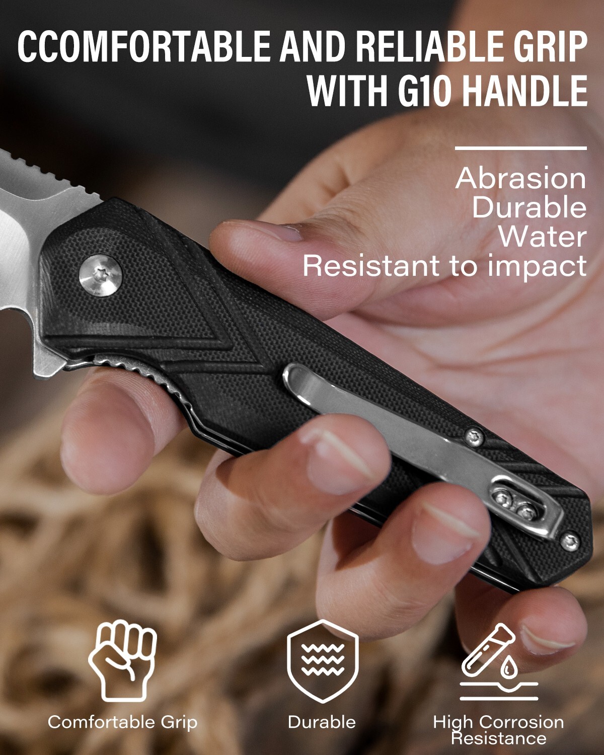 Folding Knives Edc Folding Pocket Knife Black Assisted Opening Folding Knife ED
