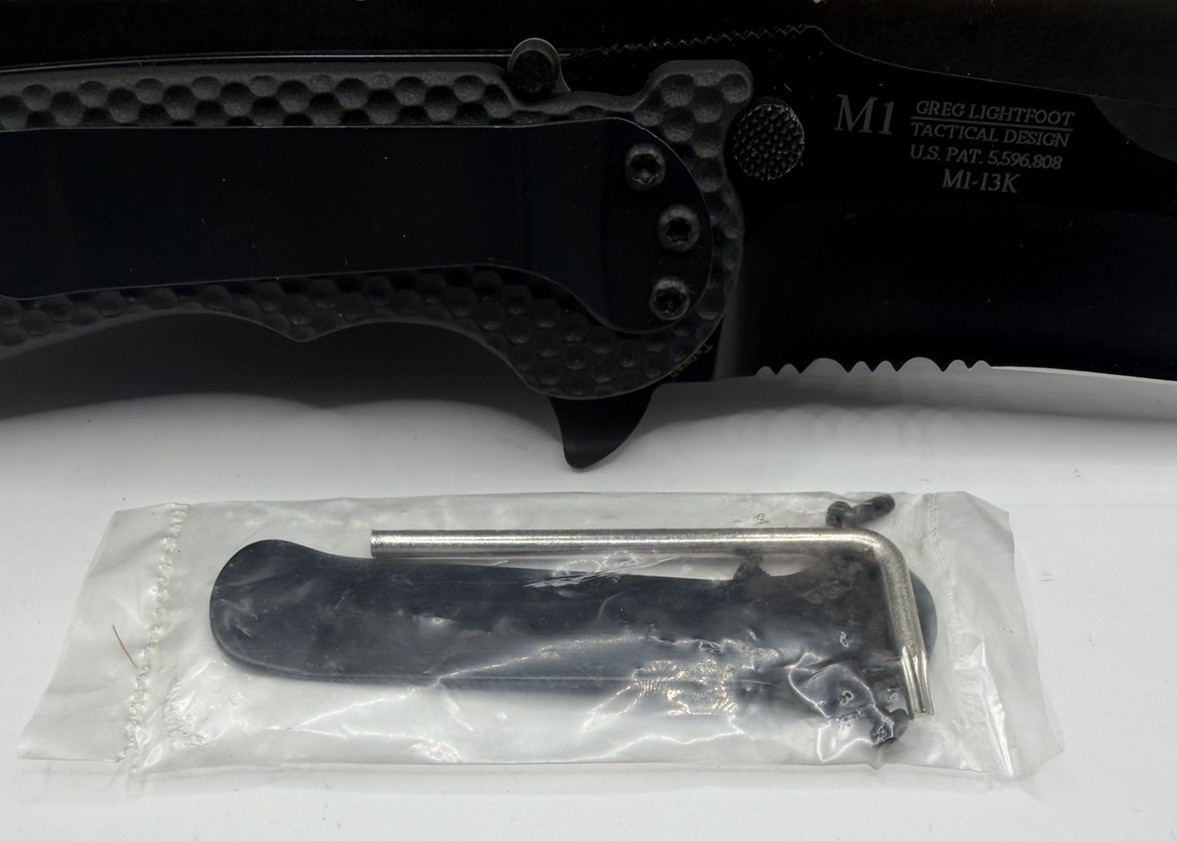 VINTAGE CRKT M1-13K Lightfoot M1 Greg Lightfoot Tanto Folding Knife NOS