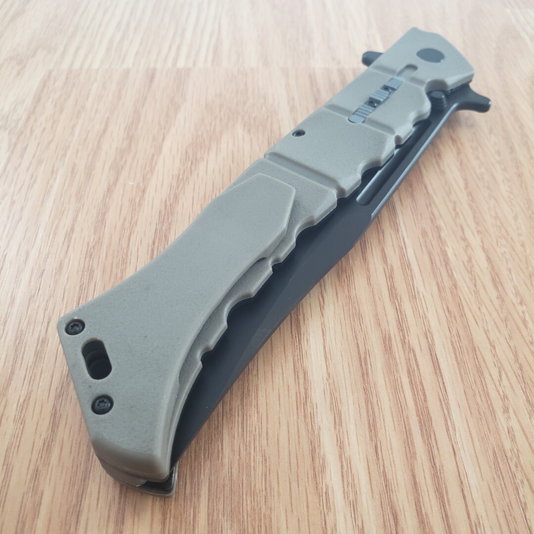 Cold Steel Large Luzon Folding Knife 6″ 8Cr13MoV Steel Blade Earth GFN Handle