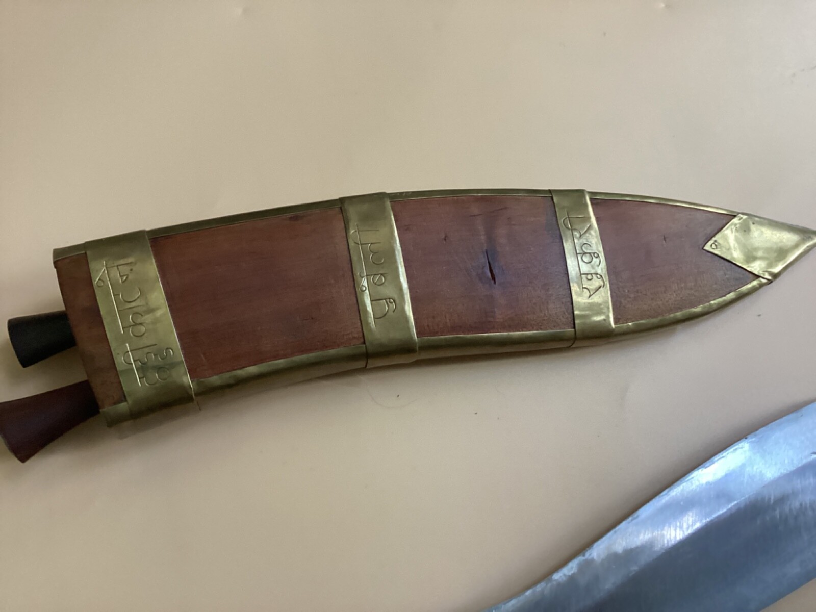 RARE GK Bone Cutter Kukri, Village Khukuri 18 inch Hand Forged Blade Knife.
