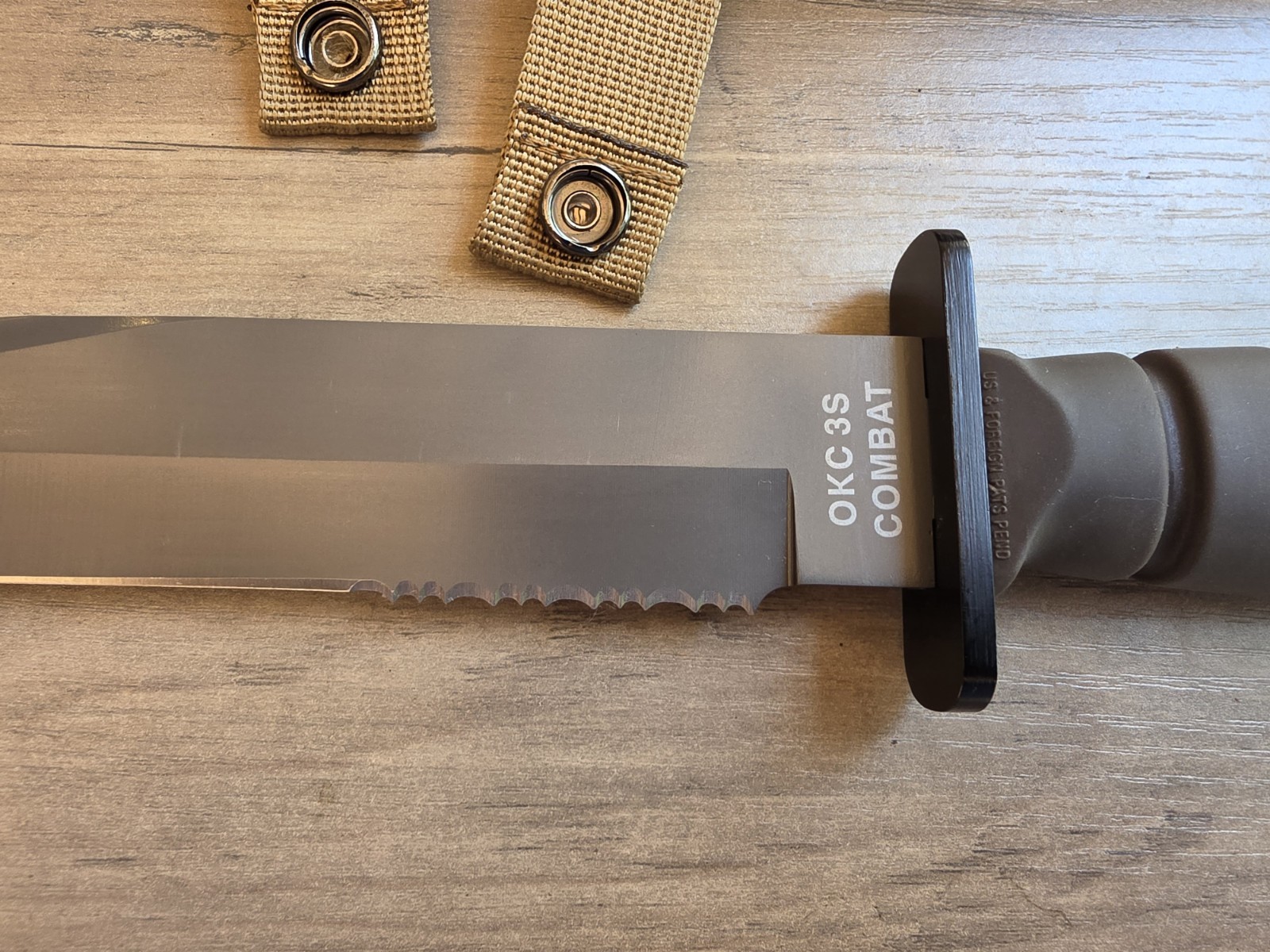 OKC 3S USMC COMBAT KNIFE WITH SCABBARD ONTARIO KNIFE CO USA REPRODUCTION
