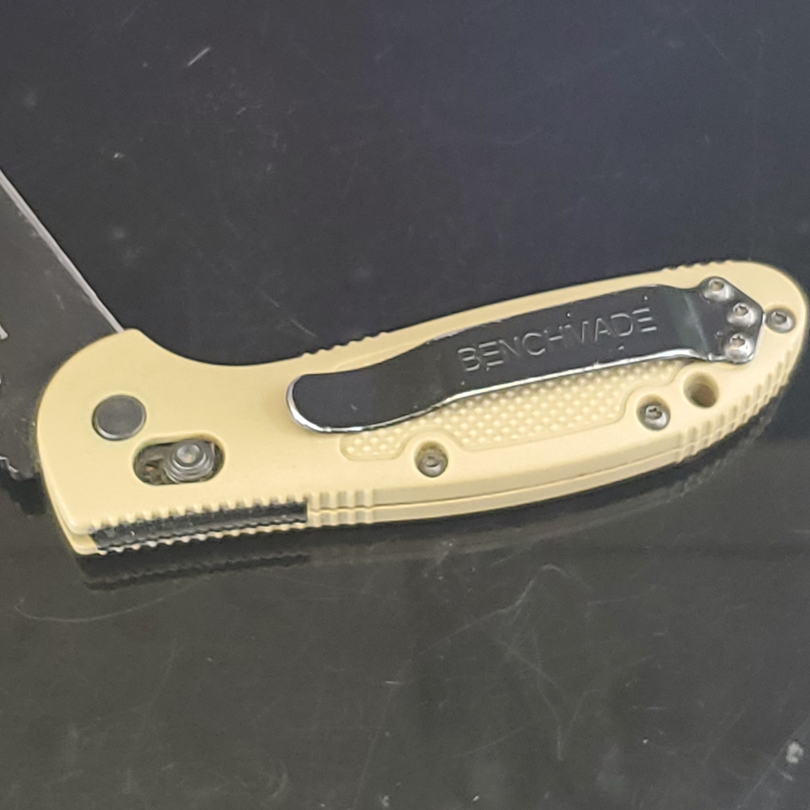 Benchmade 557 154CM Mini Griptilian Tanto Mel Pardue Folding Knife RARE Coyote