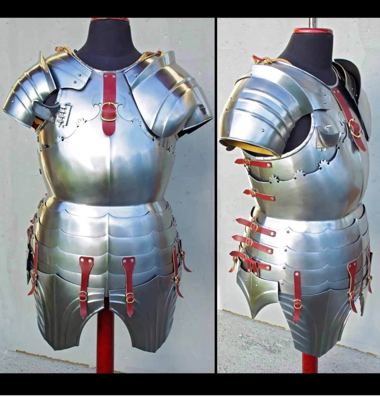 Imperial Gothic Breastplate & Tassets | Handmade Fluted Parade Armor | Medieval