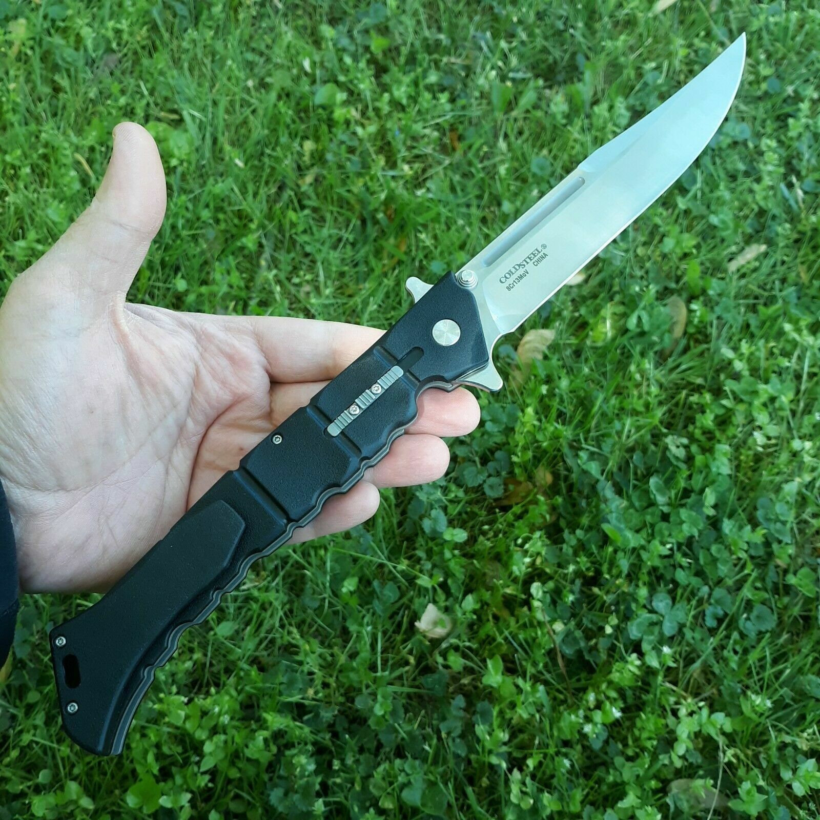 Cold Steel Large Luzon Folding Knife 6″ 8Cr13MoV Steel Blade Black GFN Handle