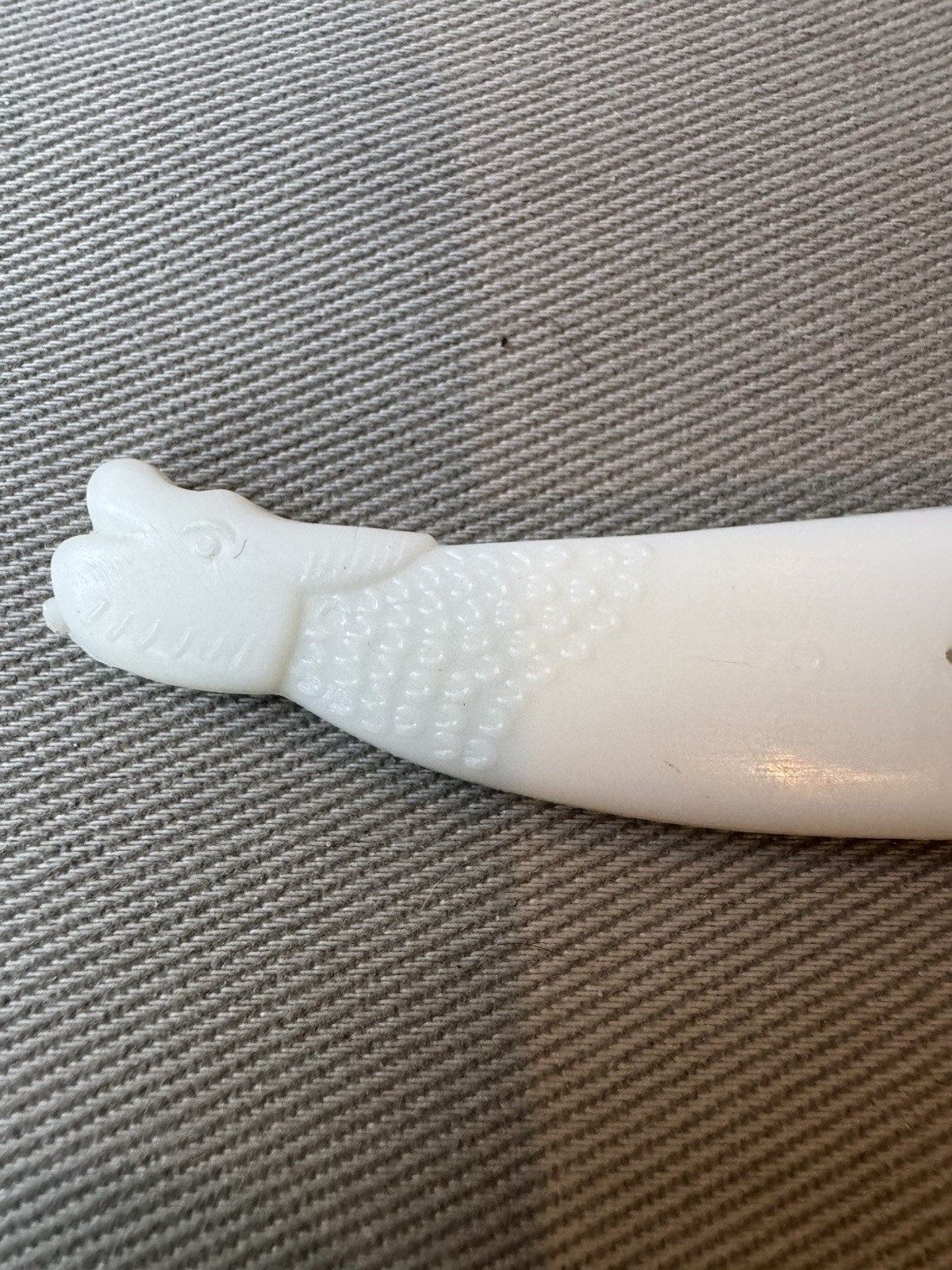 Τraditional Cretan Greek Knife with White Plexiglass Plastic Handle and Sheath