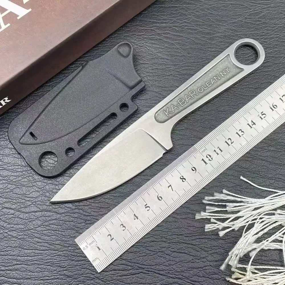 Ka-Bar Wrench Fixed Knife 3″ Blade 425 Carbon Steel One Piece. Free Shipping.