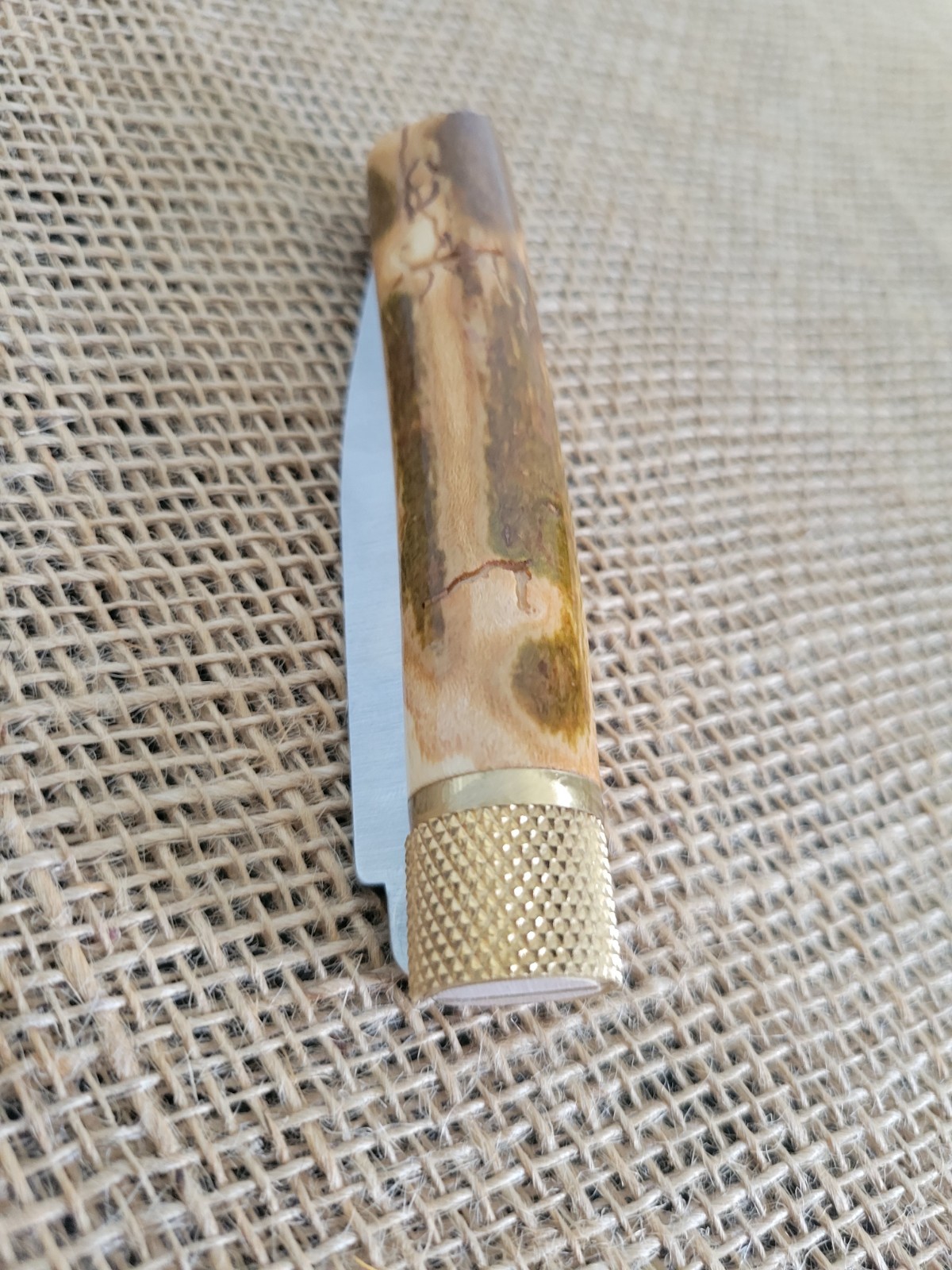 JOSE DA CRUZ Large Rustica Folding Knife 3.25″ Carbon Steel Blade Wood Handle
