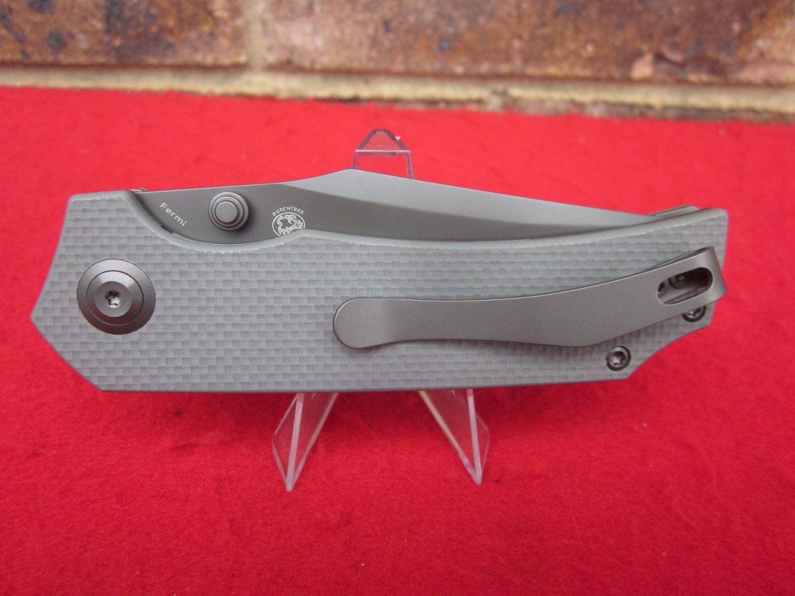 Tenable Fermi Pocket Knife TiCn Coated 14C28N Blade GRAY G10 Handle NIB