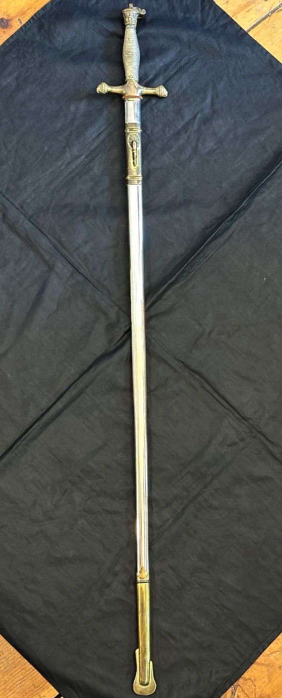 UNITED STATES MILITARY CADET SWORD WITH SCABBARD & SHEATH