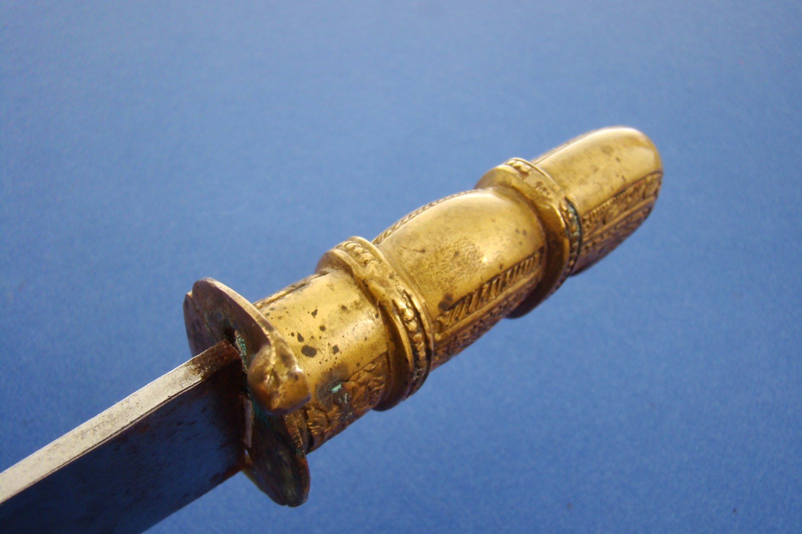 ANTIQUE PUNJAB INDIA MILITARY SIKH WARRIOR FIGHTING COMBAT KNIFE SWORD KNIVES VG