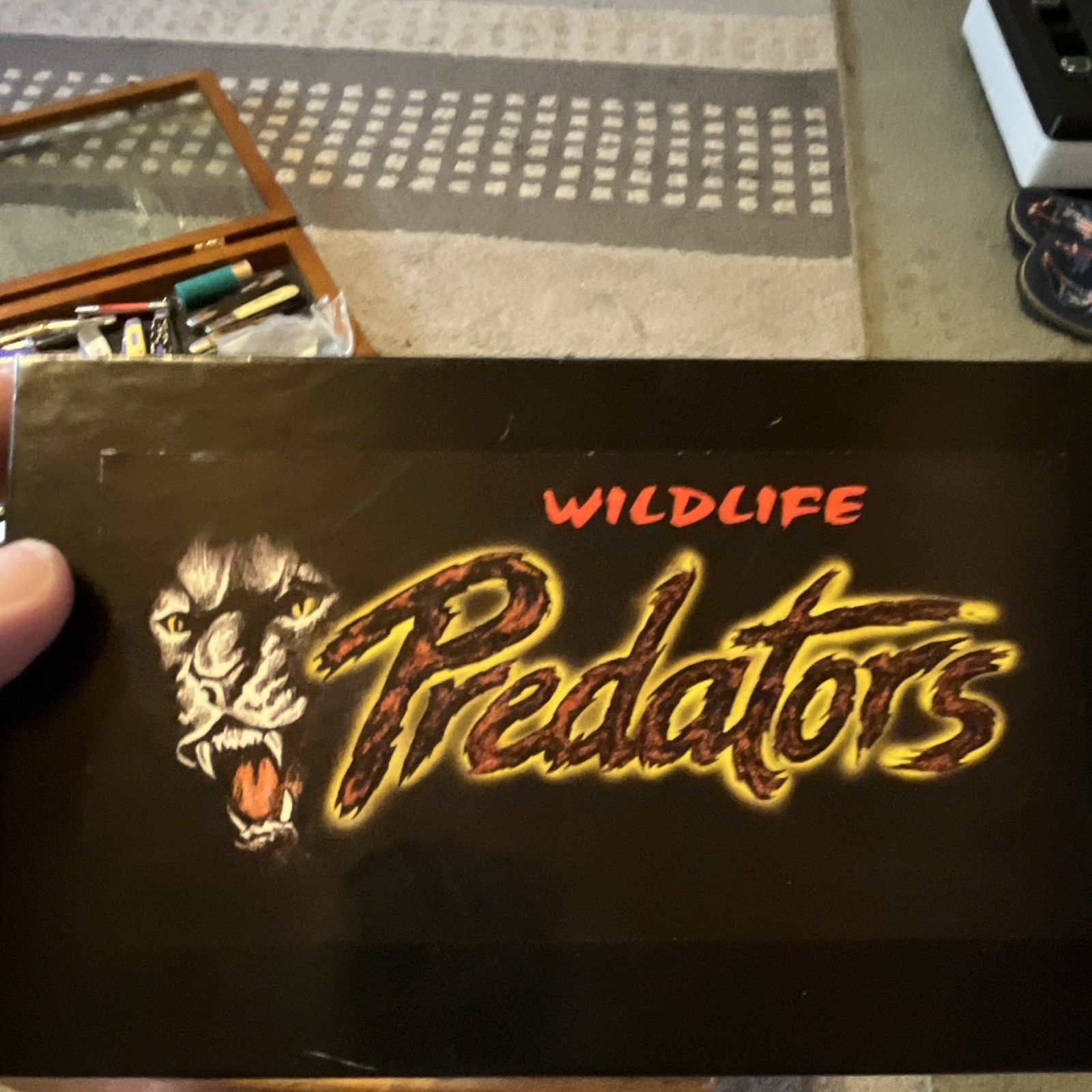 Wildlife Predators Wolf 2000 2-Blade SS Slipjoint Pocketknife Yellow Handle