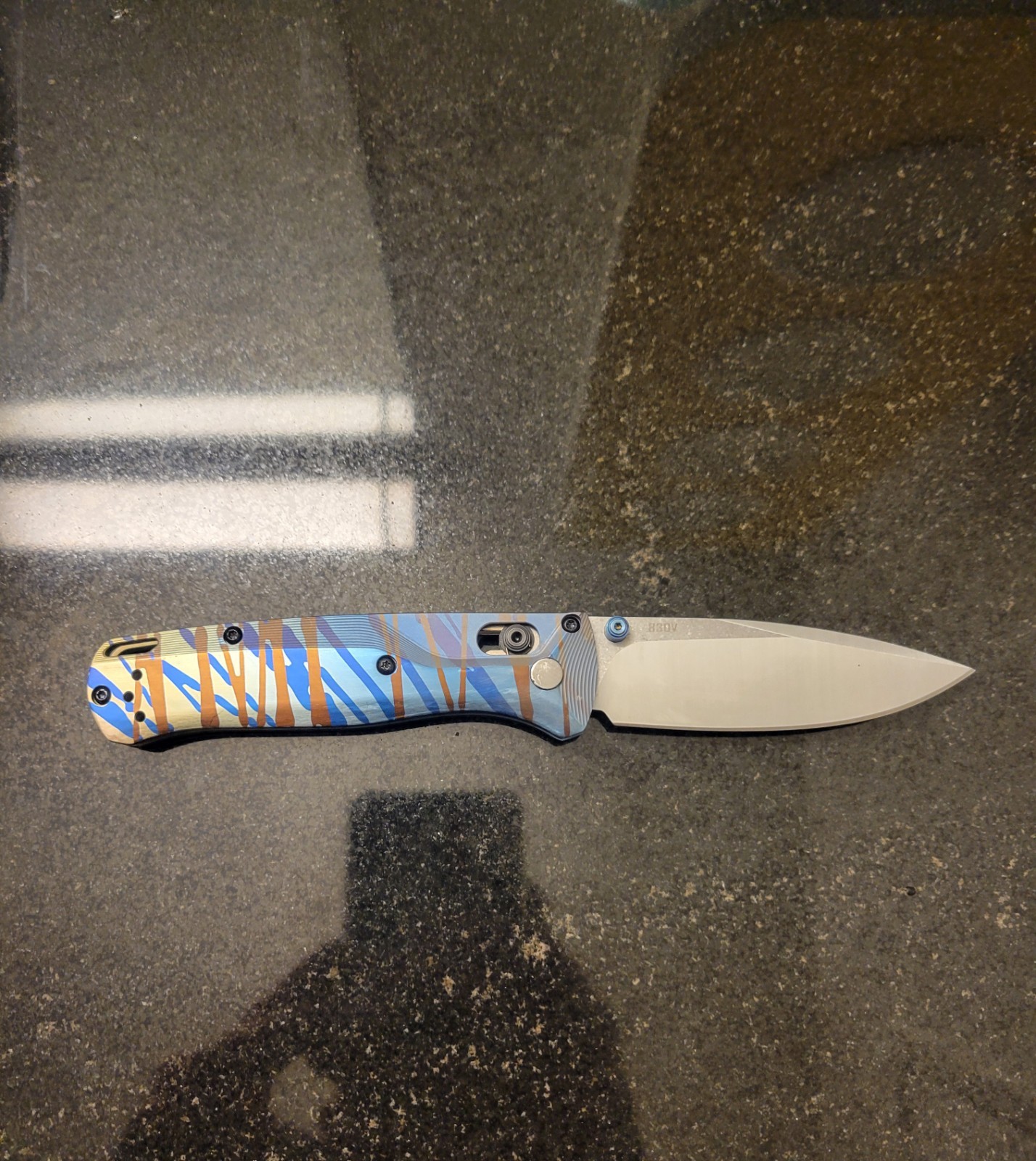 Titanium Scales For Benchmade 535 Bugout Splash Anodized