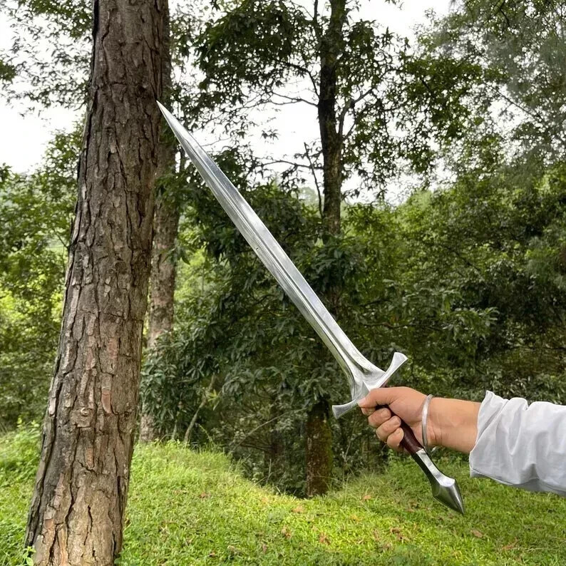 CUSTOM HANDMADE D2 TOOL STEEL HUNTING SWORD COMBAT SWORD SURVIVEL SWORD