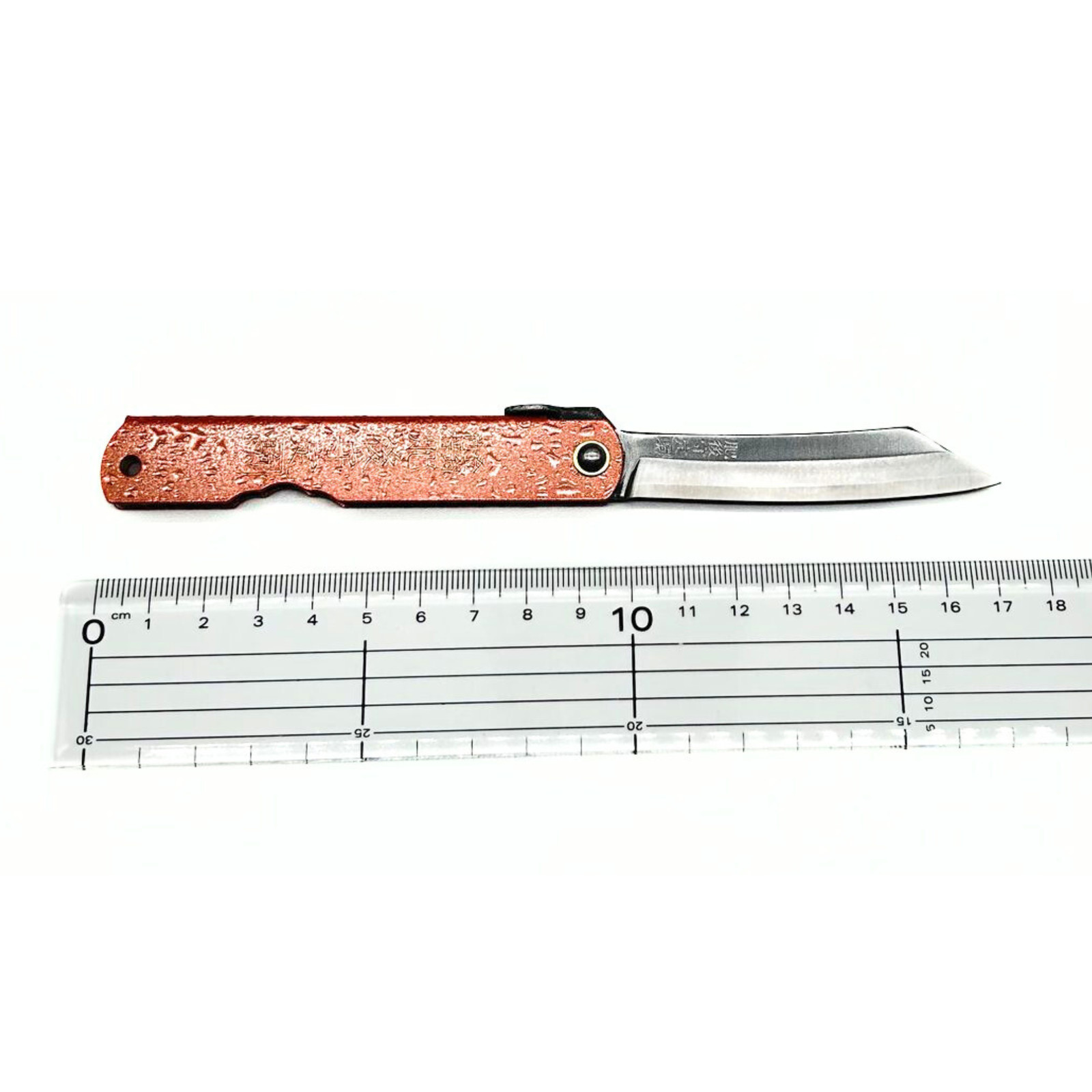 Higonokami Folding Knife, «Mizushibuki» Water splash 100mm, Pink – US Seller