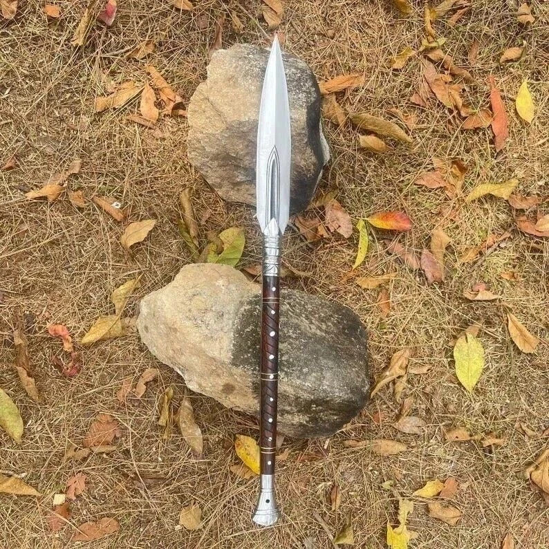 Custom Handmade Carbon Steel Blade Traditional Viking Spear | Hunting 30 inches,