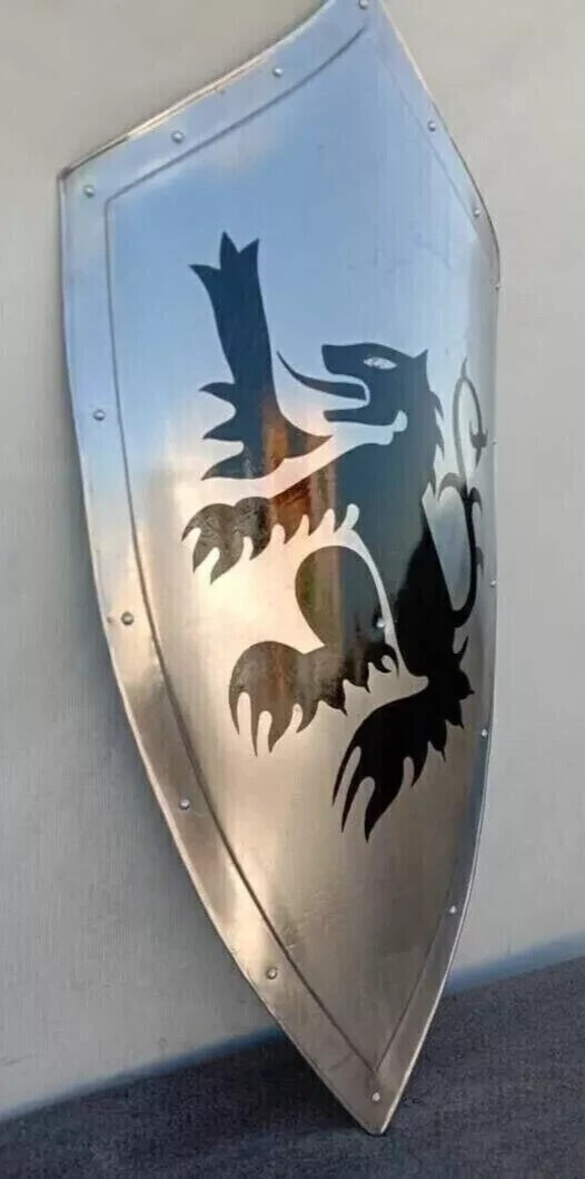 Medieval Templar Knight Dragon Battle Cosplay Reproduction armor shield 26″