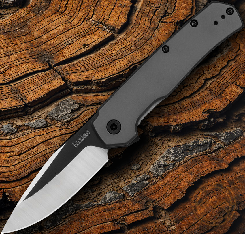 Kershaw Thermal Assisted Folding Knife 3″ 8Cr13MoV Steel Blade Stainless Handle