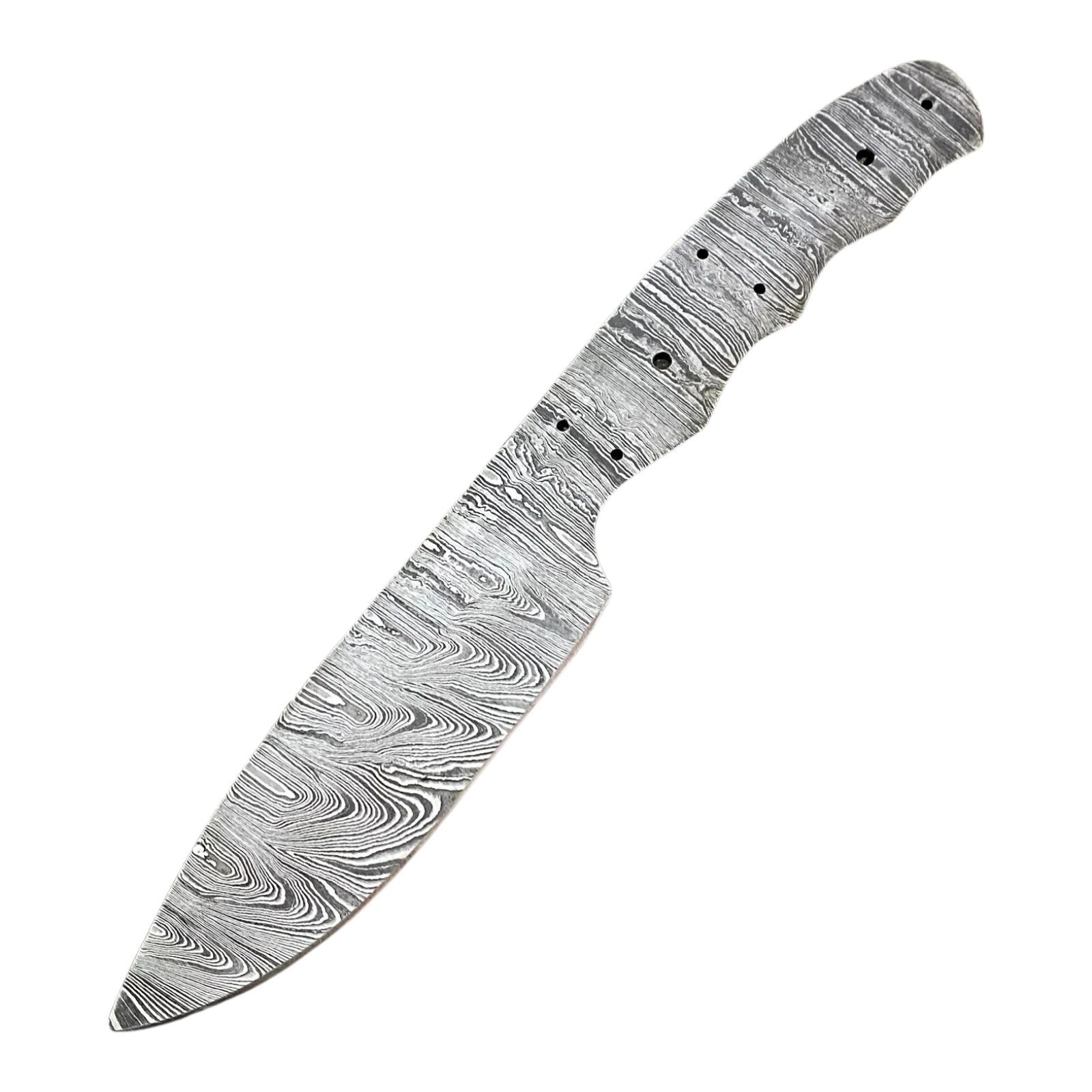 Premium Custom Damascus Knife Blank Crafting Tool Custom Gift DIY Blade Making