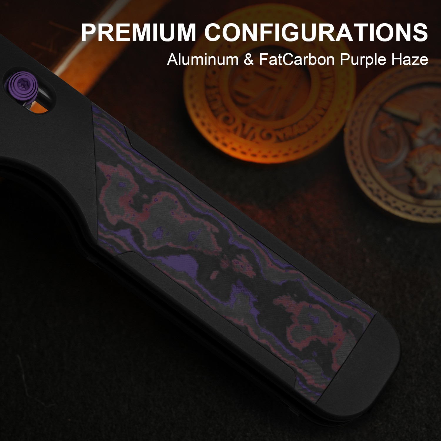 Kizer Militaw 315 Folding Pocket Knife Elmax Blade Aluminum & FatCarbon Handle