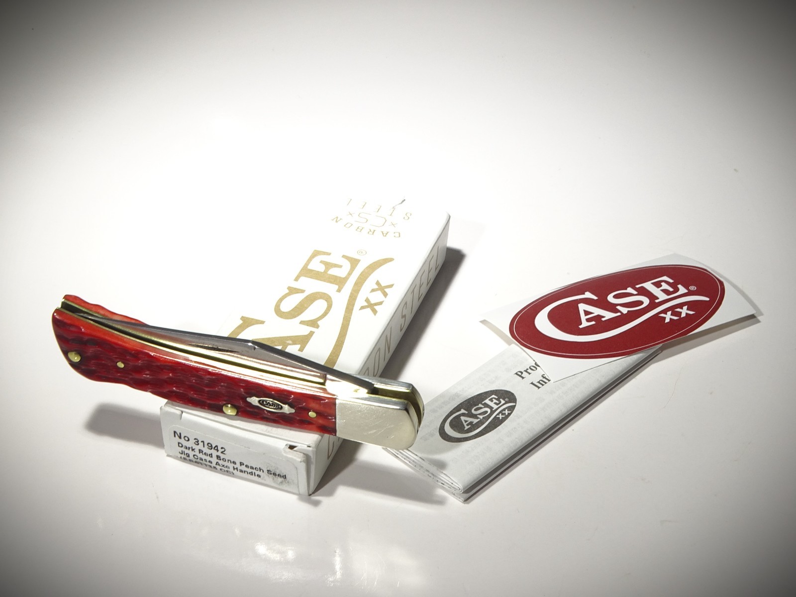 💥2026 Case XX BR61135 CS ~ Bill Ruple Design Axe Handle ~ Carbon ~ Dark Red ~
