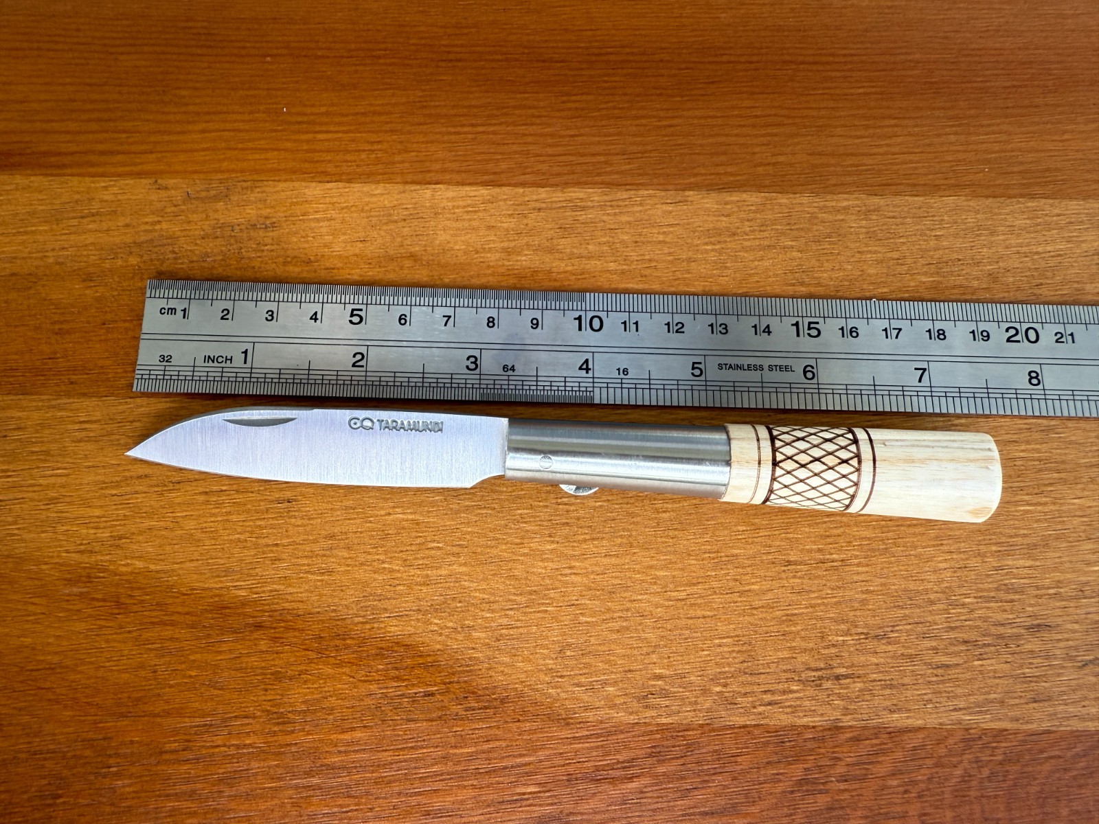 3.1″ CQ Taramundi Pocket Knife Ash Tree Wood Handle Made in Spain – US Seller