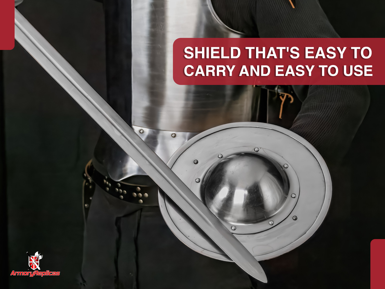 Medieval Archers Combat Handforged Buckler Renaissance 14G Battle Ready Shield