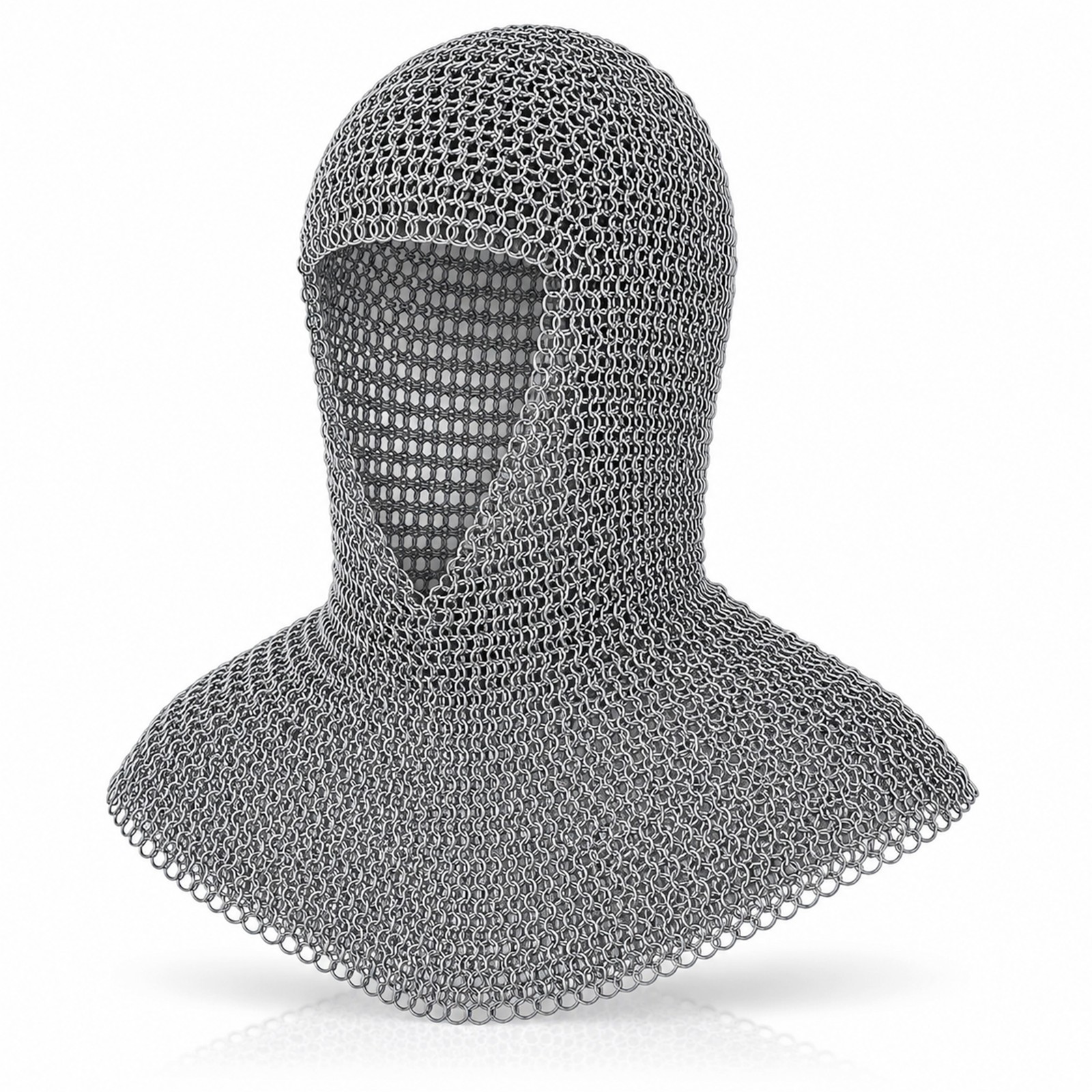 BATTLE READY CHAIN MAIL COIF ARMOR MEDIEVAL RENAISSANCE CHAINMAIL HOOD ARMOR