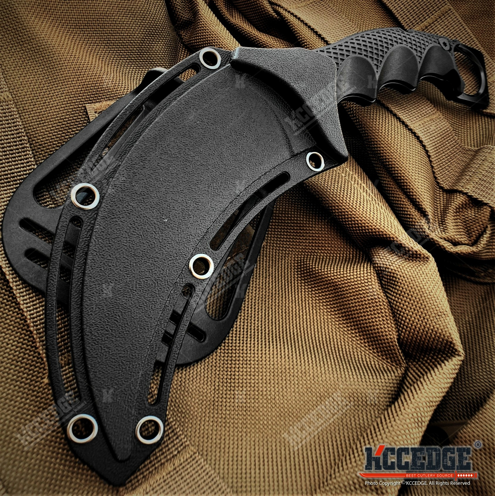 9″ Full Tang Fixed Blade Knife Tactical Karambit Survival Knives