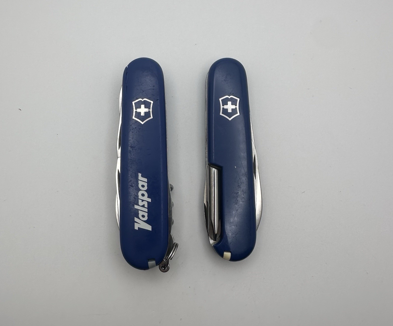 Blue Victorinox Swiss Army Knife 91mm Lot Branded Huntsman And Tinker Nice