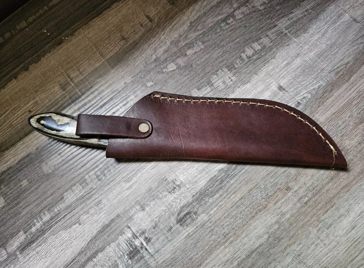 New ☑️Custom Handmade Skinner Knife w/ Leather Sheath ⚡️