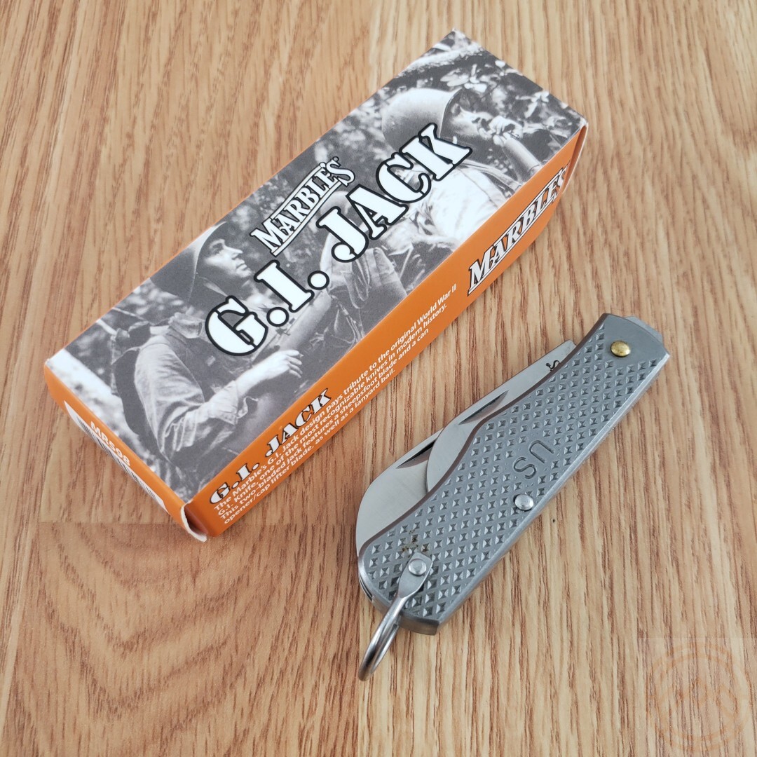 Marbles G.I. Jack Folder Pocket Knife Stainless Steel Blades Stainless Handle