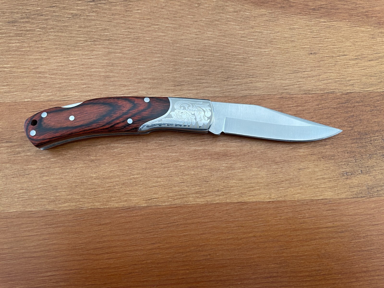 2.5″ Small Folding Pocket Knife Bolsters Engraved Imported from Spain -US Seller