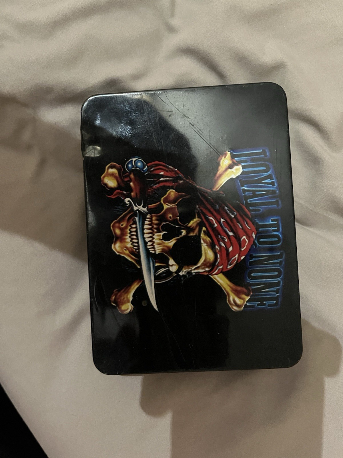 Loyal to None Skull Graphic pocket knife and matching zippo in case 🔥
