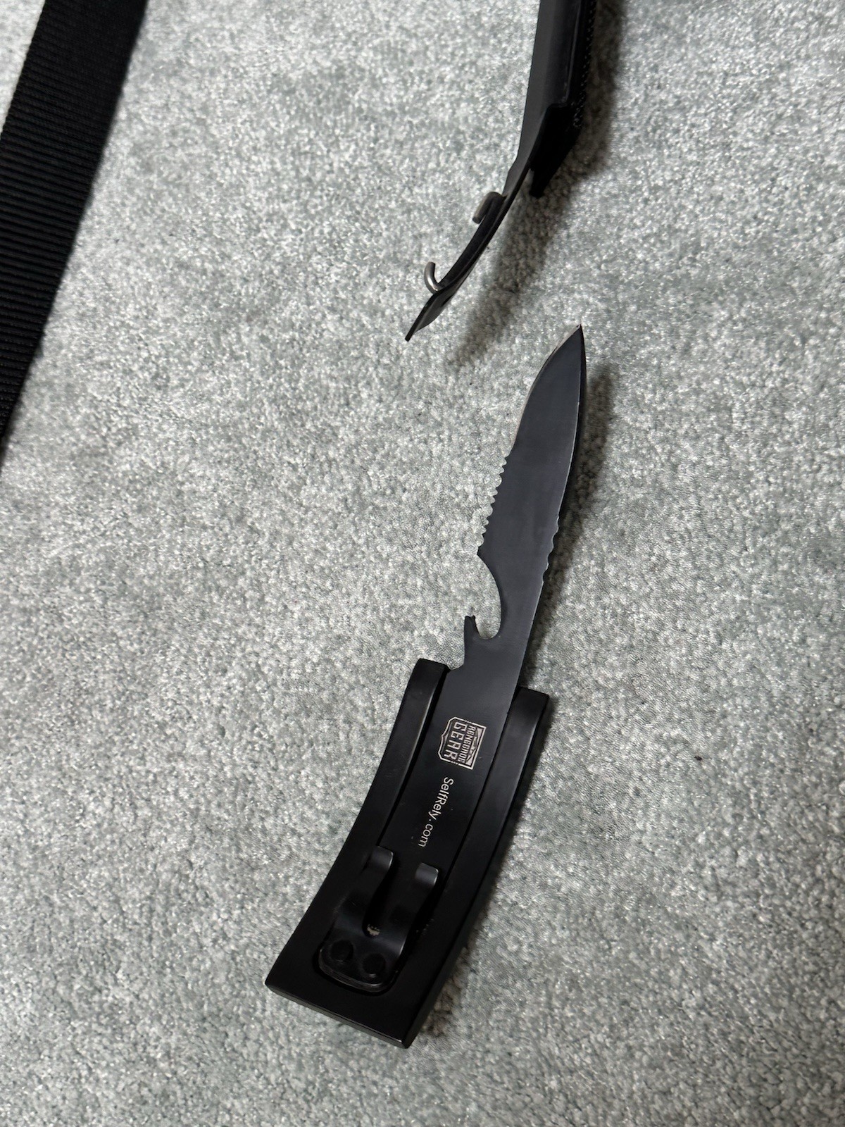 Belt knife ✅Renegade Gear Self Rely Black , 1 Blade 2.75in security