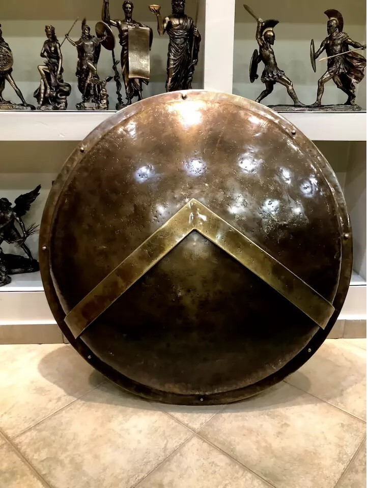Medieval 300 Spartan Round Shield 24″ Greek King Leonidas & Best gift Holiday