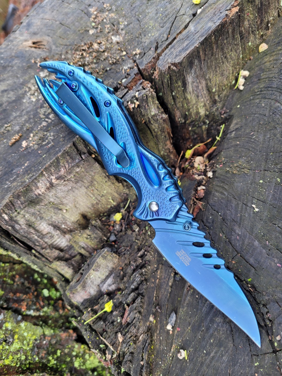 Unique Jose Negron Design Pocket Knife HawkBill Blade Manual Folder EDC 5.8oz.