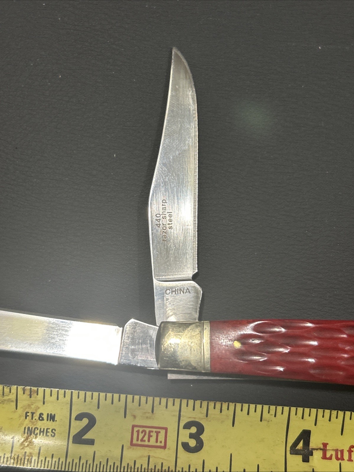 Roughrider Redbone 2-Blade Trapper RRTested 440 Razor Sharp, Steel, China,