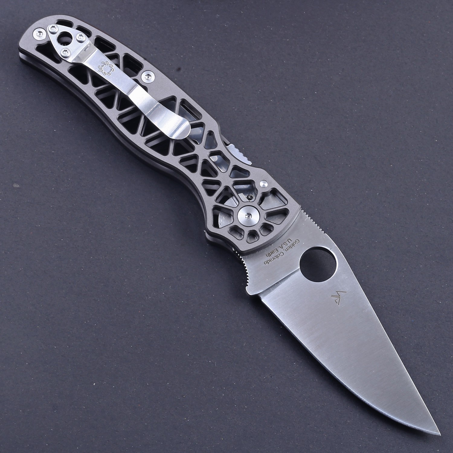 2025 New Skeleton Titanium Handle Light Weight Easy Carry Tactical Pocket Knife