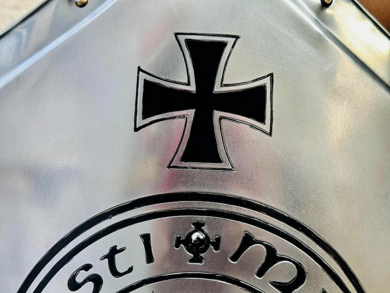 Templar Knight King Shield Replica Ideal Christmas Gift for Boys and Collectors