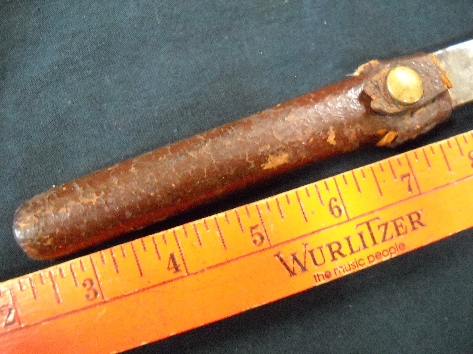 18th Century Small Short Sword Hand Forged Leather Wrapped High Carbon Steel