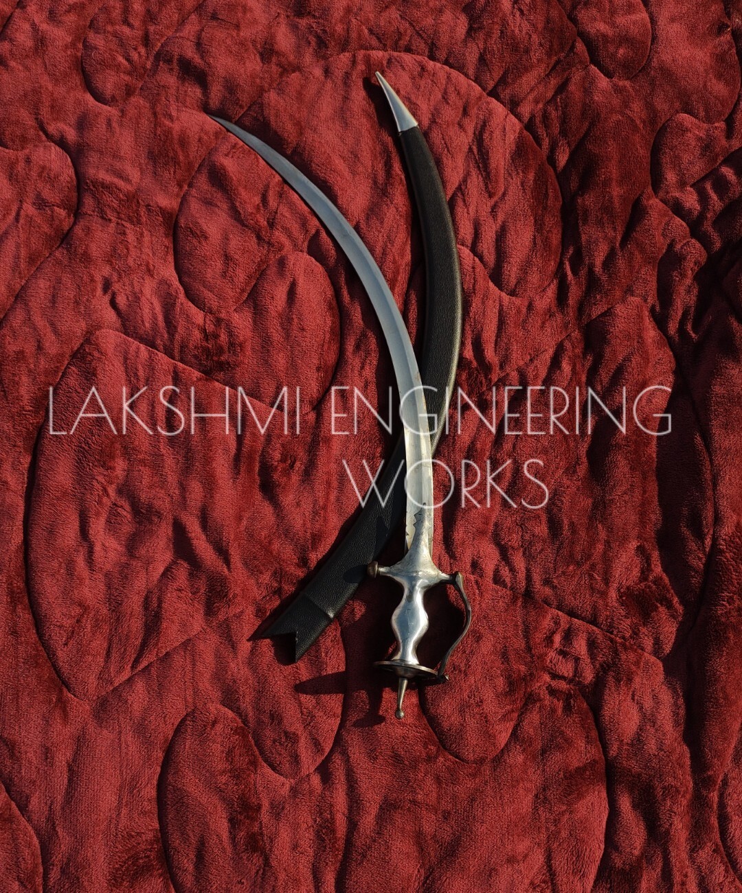 GOLIYA SWORD,Punjabi HandForged GOLIYA SWORD, Sarabloha Kamani Blade, Mild Steel