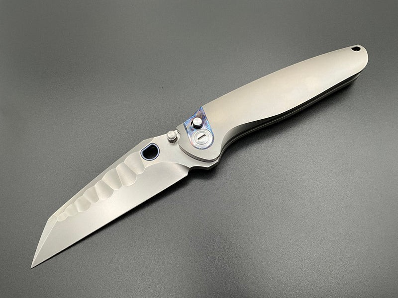 Ketuo Dirty Bird Folding Knife 3.75″ M390 Steel Blade Titanium/Mokuti Handle