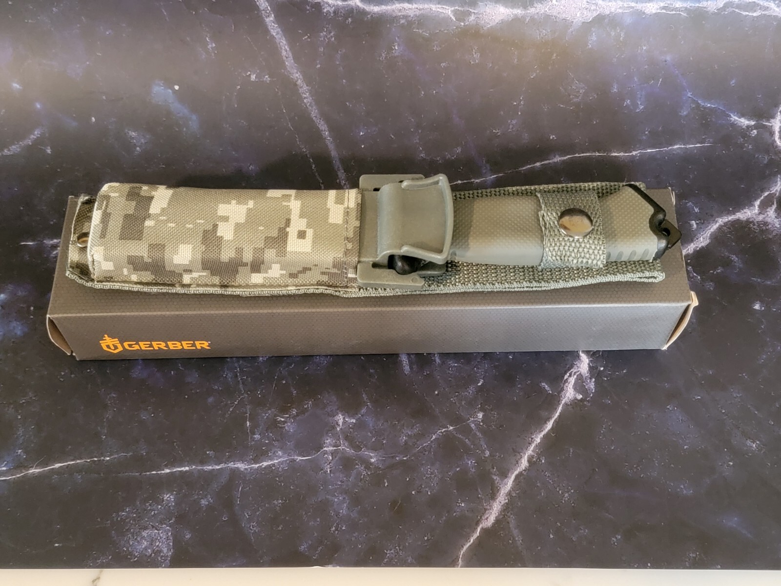 Gerber Prodigy Tanto Fixed Blade Knife 4.75″ Camo Sheath Plain OR Serrated *NEW*