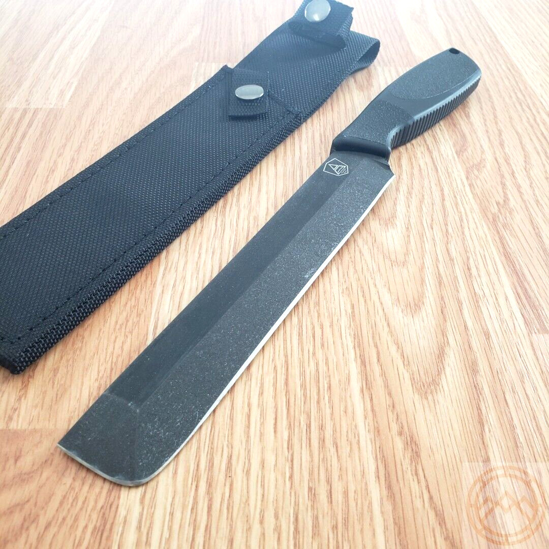 Ontario Spec Plus Alpha Fixed Machete 7.25″ Carbon Steel Blade Rubber Handle