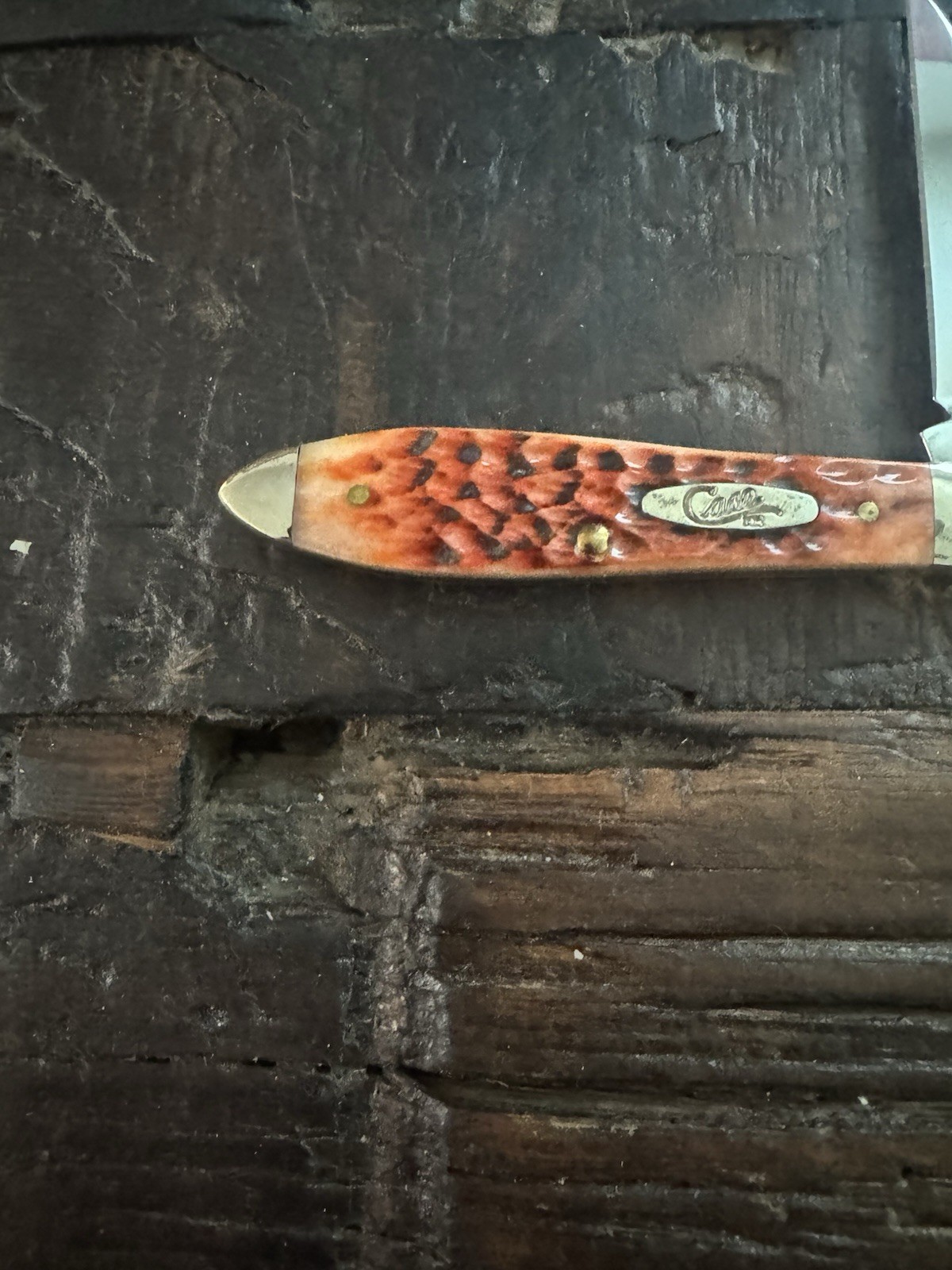 2015 Case XX Chestnut Jigged Bone Teardrop