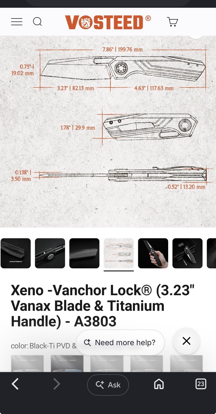 Vosteed Xeno black
