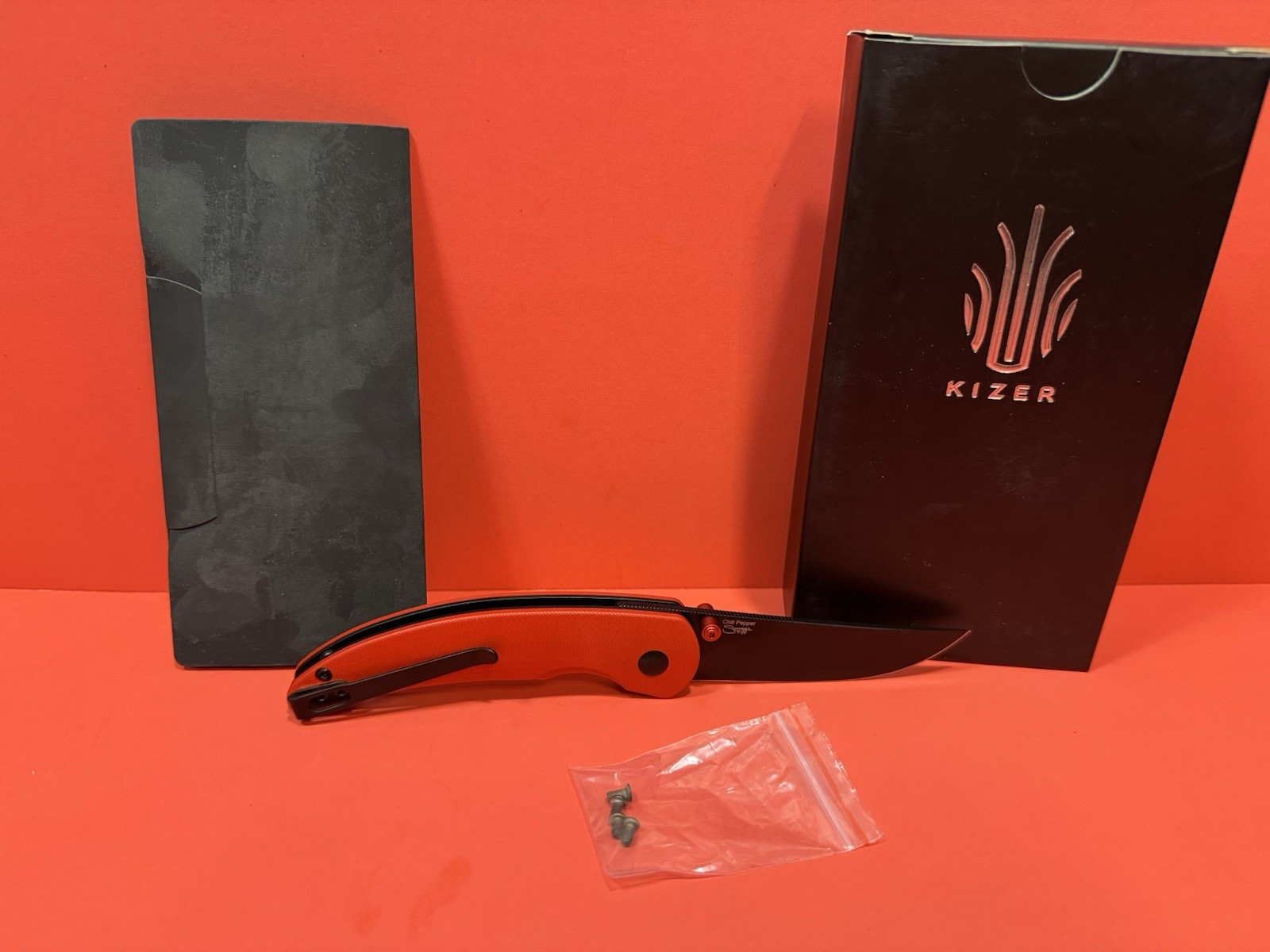 Kizer Chili Pepper EDC Pocker Knife Red G10 Handle 154CM Steel V3601C1 NEW