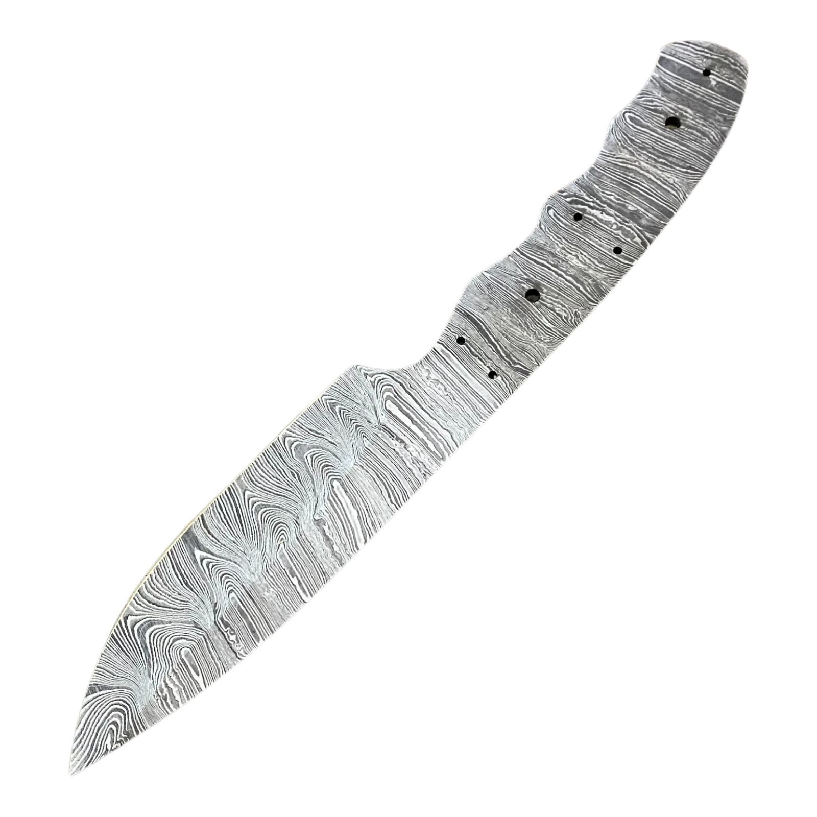 Premium Custom Damascus Knife Blank Crafting Tool Custom Gift DIY Blade Making